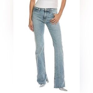 NWT Hudson Barbara Cali High Rise bootcut Jean with slits